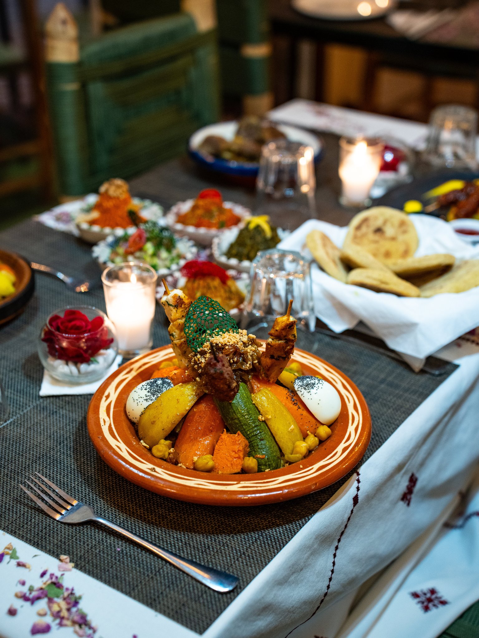 Tagine d'agnello con prugne