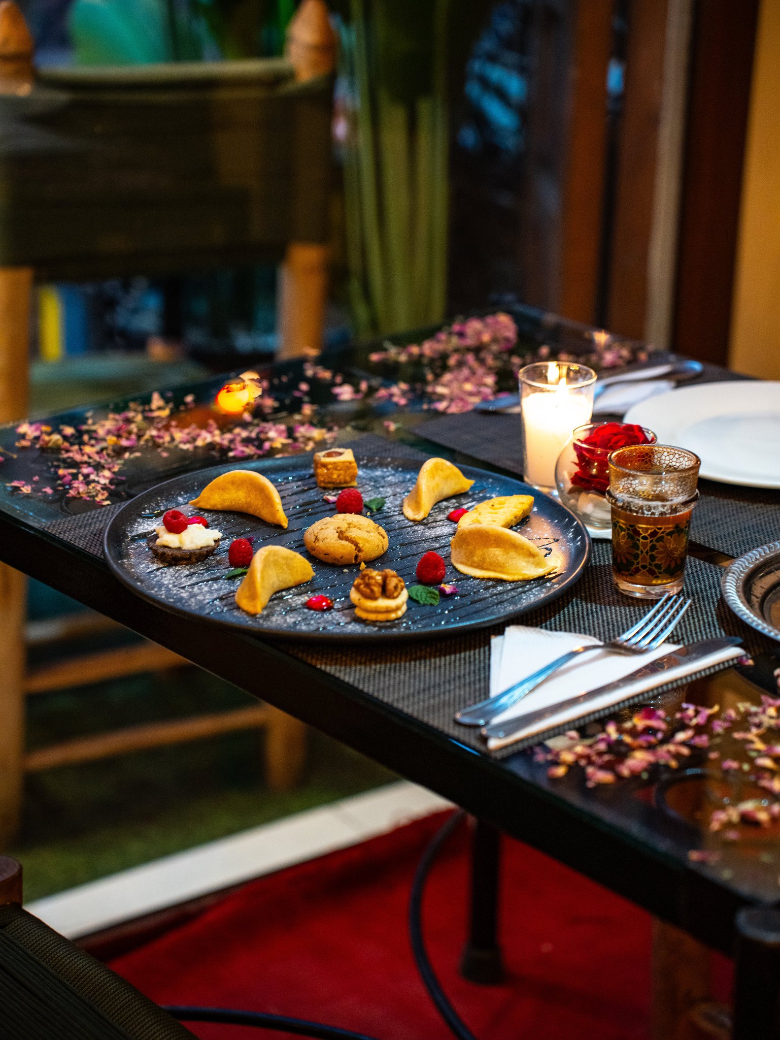 A finish of pastries and tea